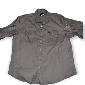 Wrangler button down pearl snap